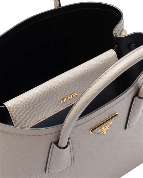 prada double zip tote on sale|prada double bag large.